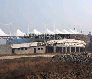 湖北浠水縣體育場(chǎng)看臺(tái)膜結(jié)構(gòu)
