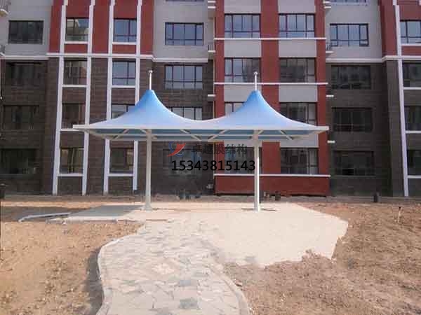 保定商業(yè)廣場<font color='red'>張拉膜結(jié)構(gòu)</font>景觀棚/雨棚設(shè)計搭建