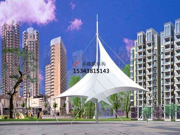 山西商業(yè)廣場<font color='red'>張拉膜結(jié)構(gòu)</font>景觀棚/雨棚設計搭建