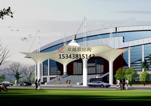 膜結(jié)構(gòu)大門、建筑入口效果圖