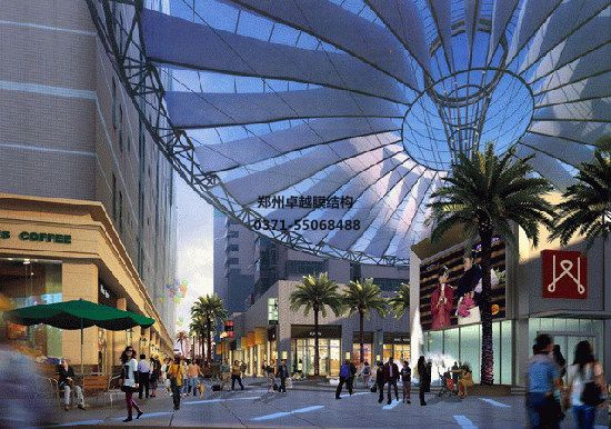 承德張拉膜收費(fèi)站設(shè)計(jì)施工/張拉膜工廠